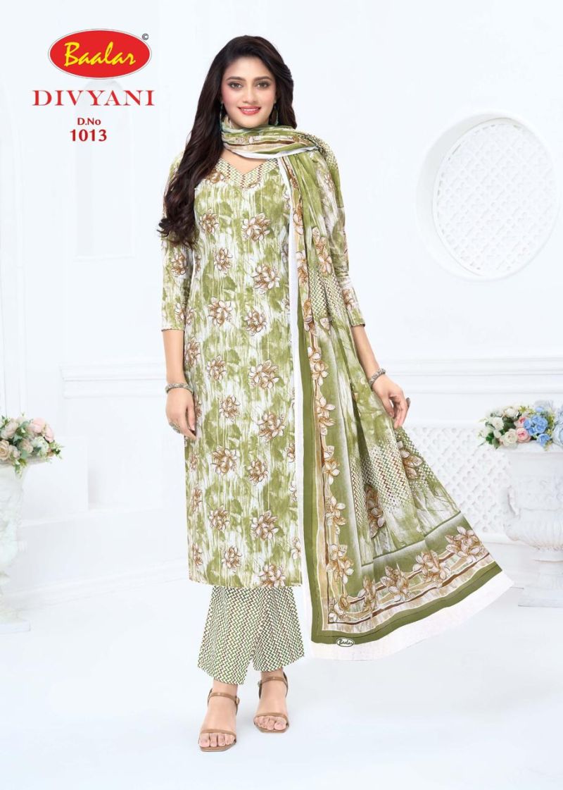 Baalar Divyani Vol 1 Cotton Printed Fancy Dress Material