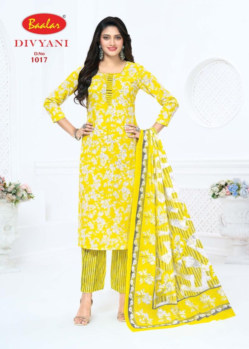 Baalar Divyani Vol 1 Cotton Printed Fancy Dress Material