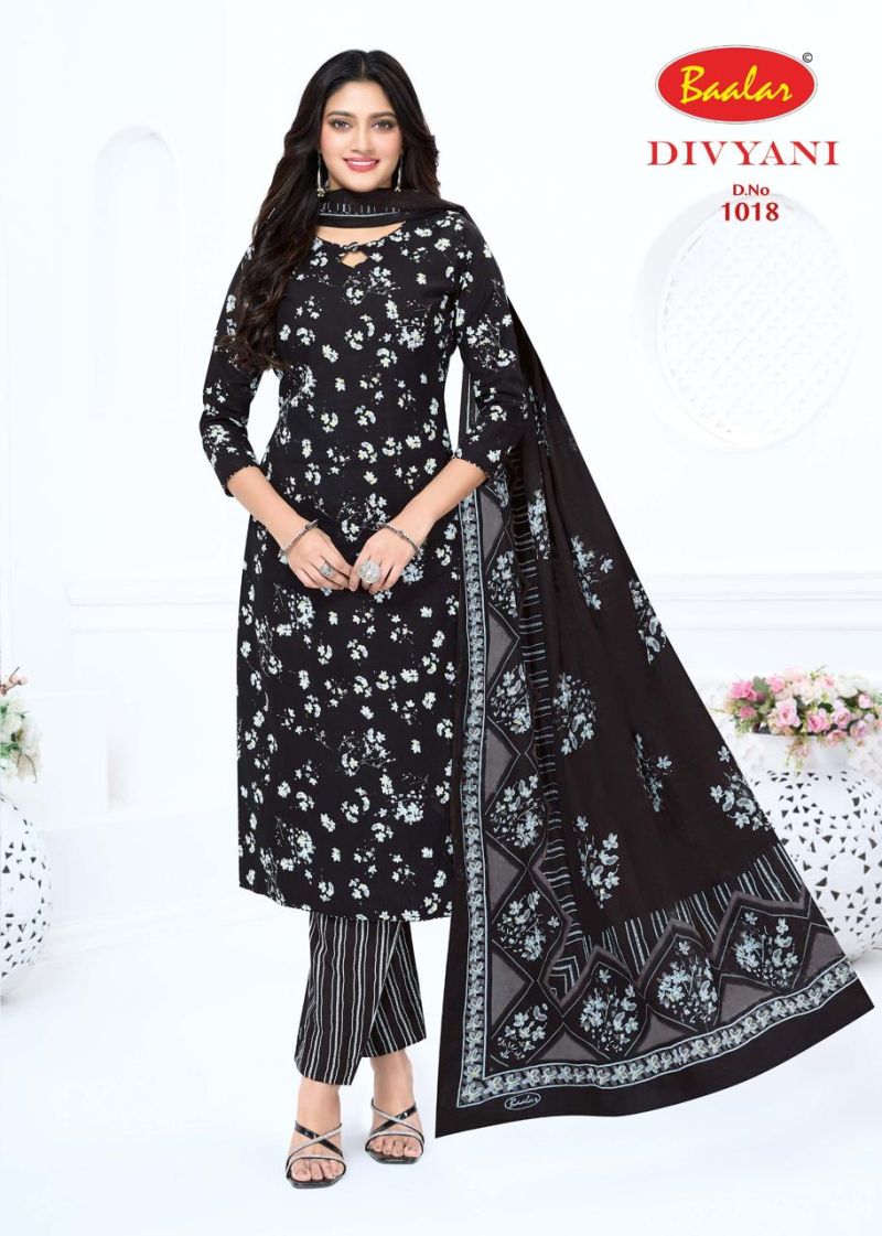 Baalar Divyani Vol 1 Cotton Printed Fancy Dress Material