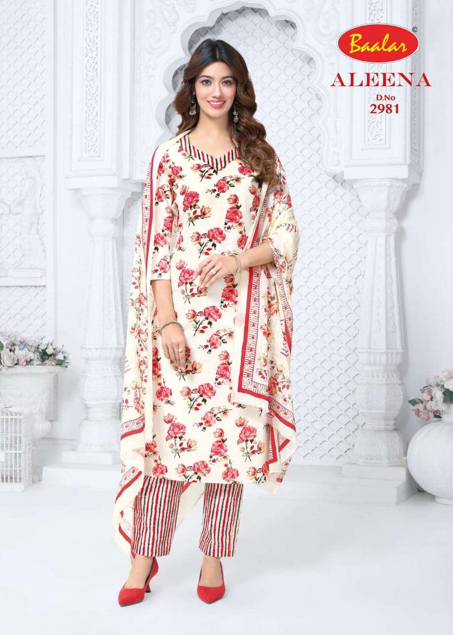 Baalar Fabrics Aleena Vol 29 Cotton Dress Material - Amrah Wholesale