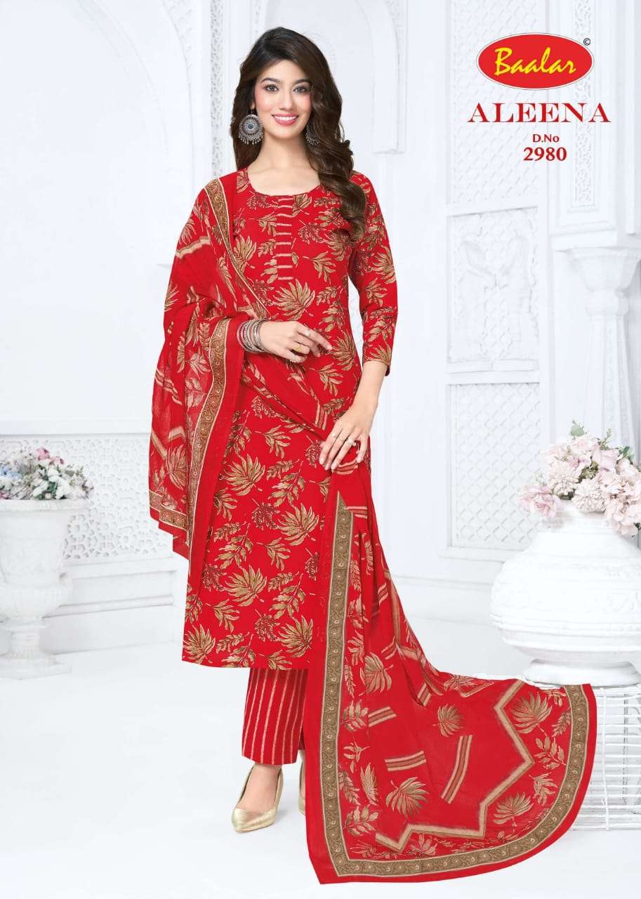 Baalar Fabrics Aleena Vol 29 Cotton Dress Material - Amrah Wholesale