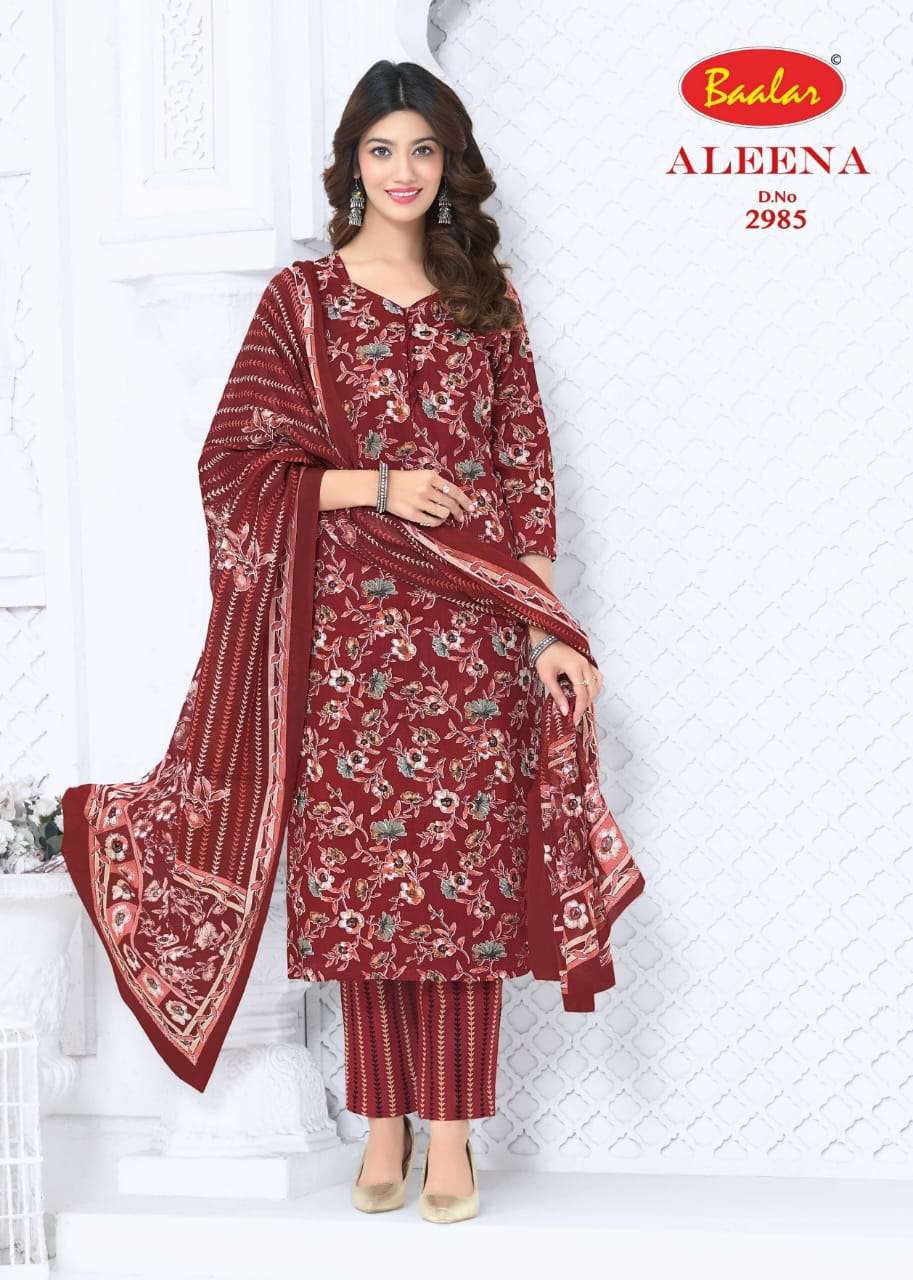 Baalar Fabrics Aleena Vol 29 Cotton Dress Material - Amrah Wholesale