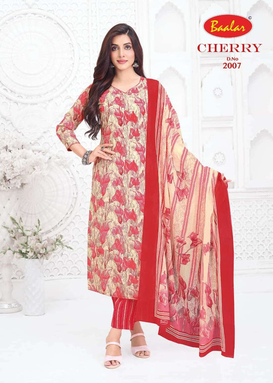 Baalar Fabrics Cherry Vol 2 Pure Lawn Cotton Dress Material