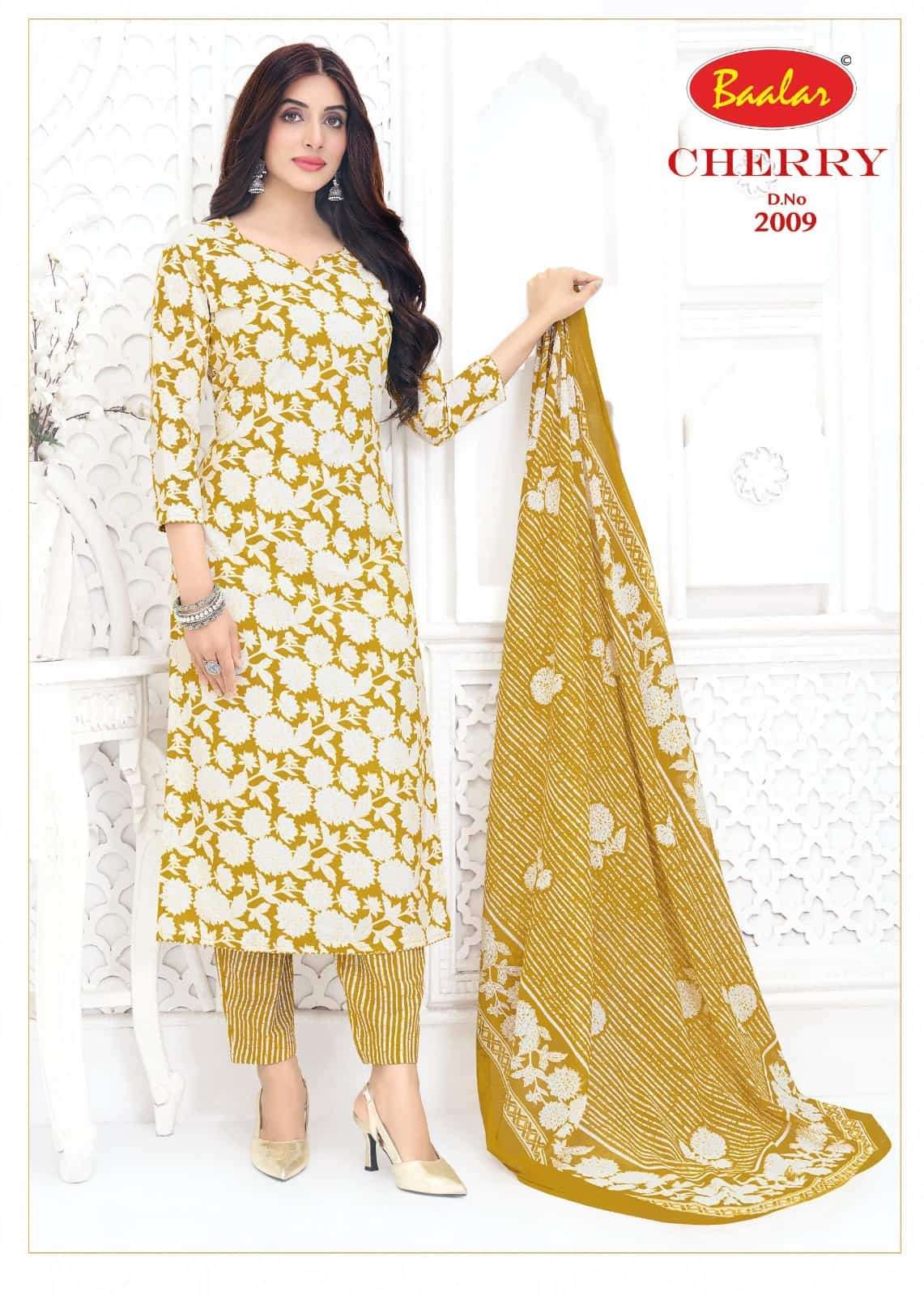 Baalar Fabrics Cherry Vol 2 Pure Lawn Cotton Dress Material
