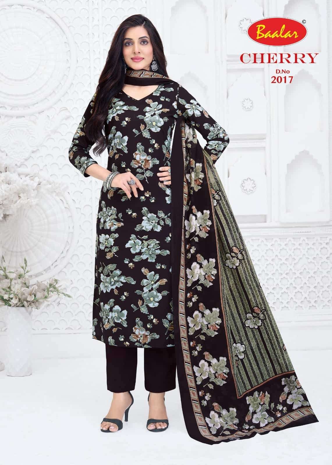 Baalar Fabrics Cherry Vol 2 Pure Lawn Cotton Dress Material
