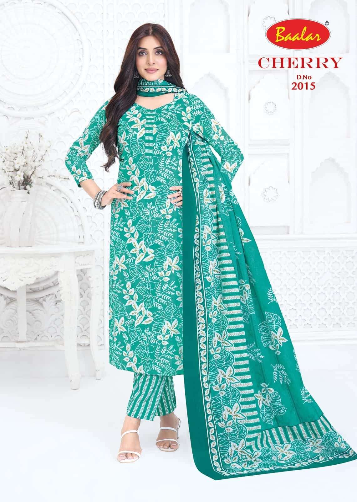 Baalar Fabrics Cherry Vol 2 Pure Lawn Cotton Dress Material