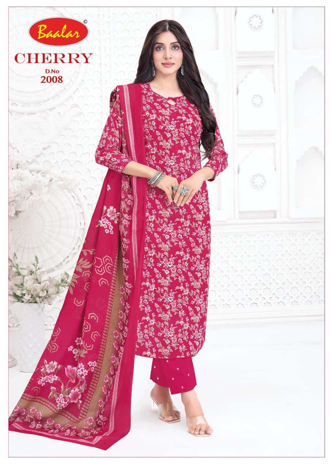 Baalar Fabrics Cherry Vol 2 Pure Lawn Cotton Dress Material