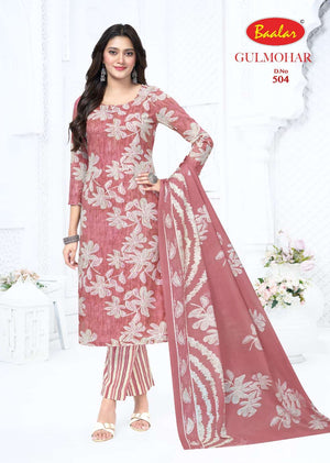 Baalar Gulmohar Vol 5 Pure Lawn Cotton Dress Material - Amrah Wholesale