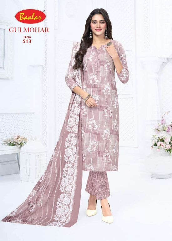 Baalar Gulmohar Vol 5 Pure Lawn Cotton Dress Material - Amrah Wholesale