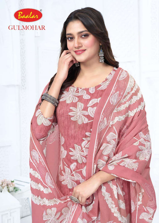 Baalar Gulmohar Vol 5 Pure Lawn Cotton Dress Material - Amrah Wholesale
