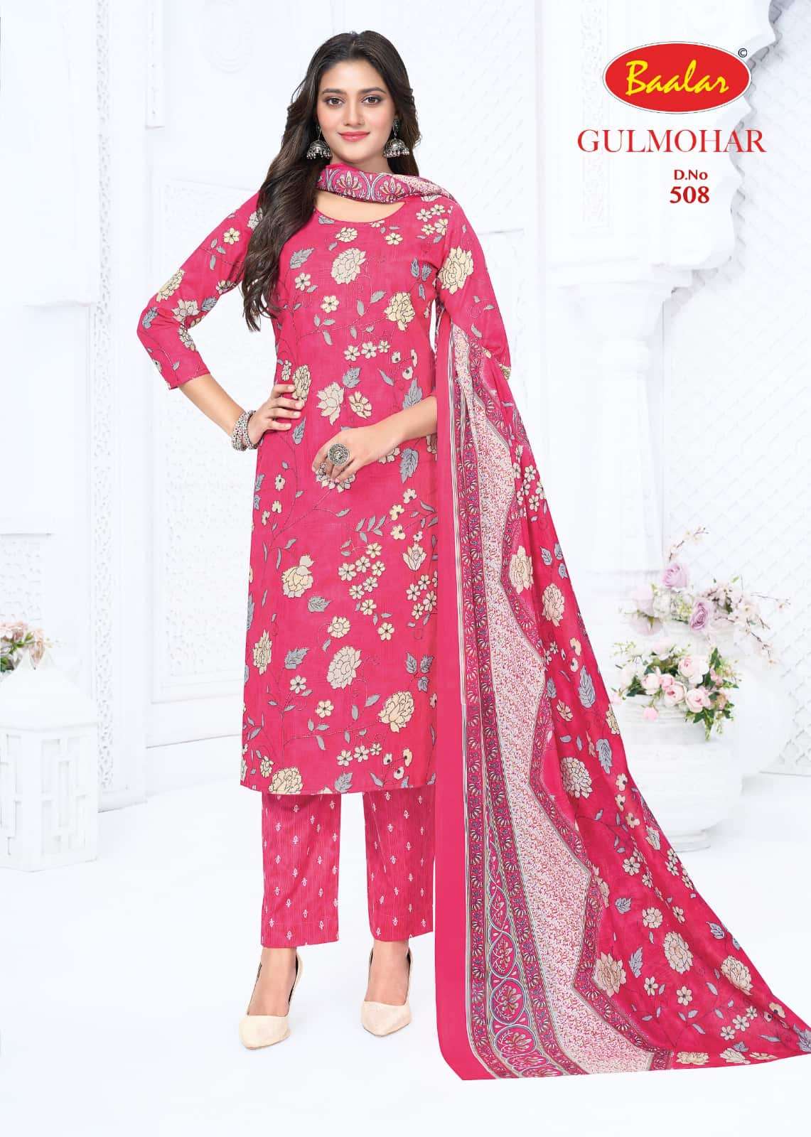Baalar Gulmohar Vol 5 Pure Lawn Cotton Dress Material - Amrah Wholesale