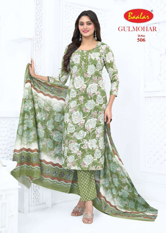 Baalar Gulmohar Vol 5 Pure Lawn Cotton Dress Material - Amrah Wholesale