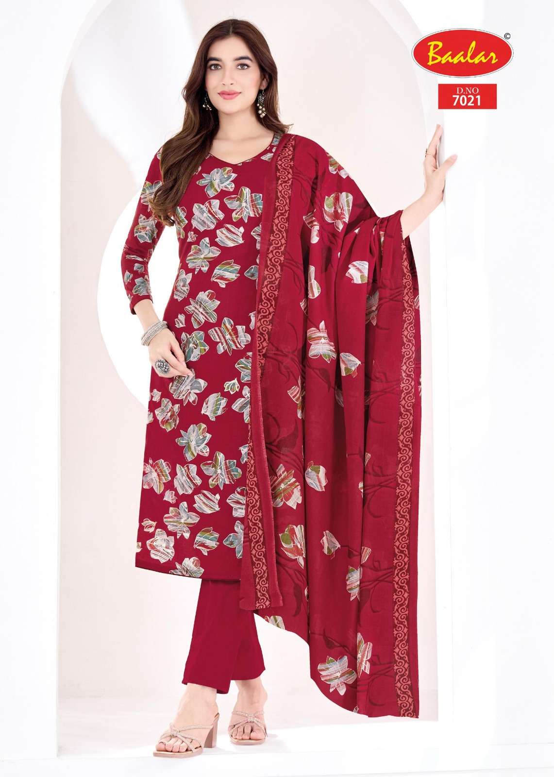 Baalar Pashmina Vol 7 Heavy Lawn Cotton Dress Material - Amrah Wholesale