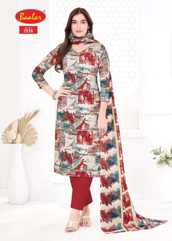 Baalar Pashmina Vol 7 Heavy Lawn Cotton Dress Material - Amrah Wholesale