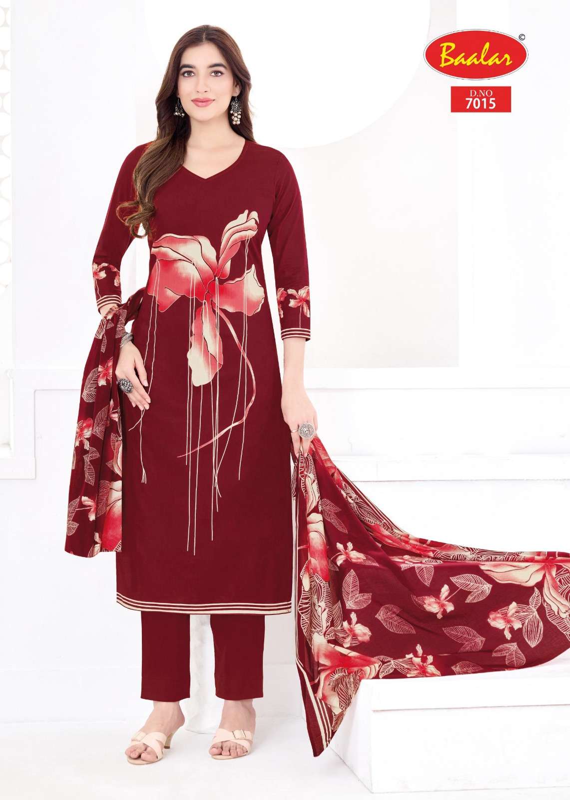 Baalar Pashmina Vol 7 Heavy Lawn Cotton Dress Material - Amrah Wholesale