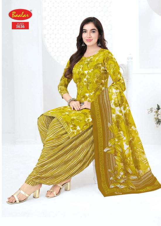 Baalar Fabrics Zaara Vol 36 Heavy Cotton Printed Dress Material