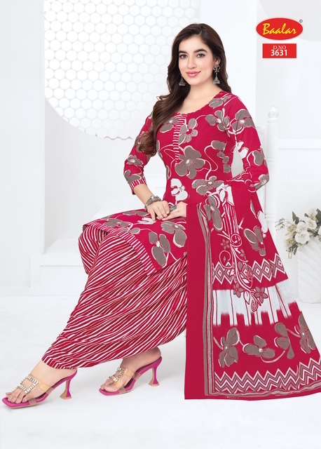 Baalar Fabrics Zaara Vol 36 Heavy Cotton Printed Dress Material