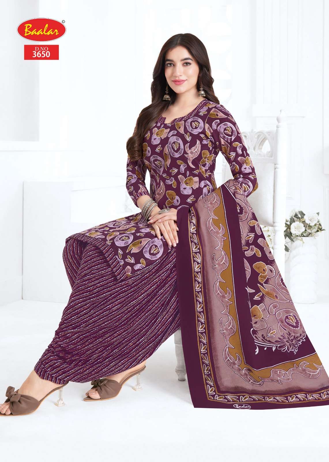 Baalar Fabrics Zaara Vol 36 Heavy Cotton Printed Dress Material