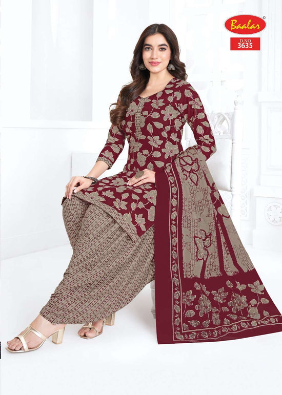 Baalar Fabrics Zaara Vol 36 Heavy Cotton Printed Dress Material