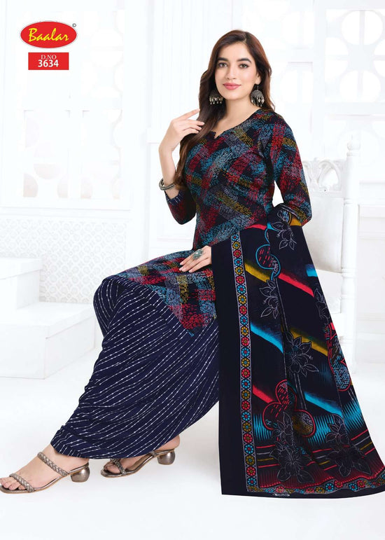 Baalar Fabrics Zaara Vol 36 Heavy Cotton Printed Dress Material