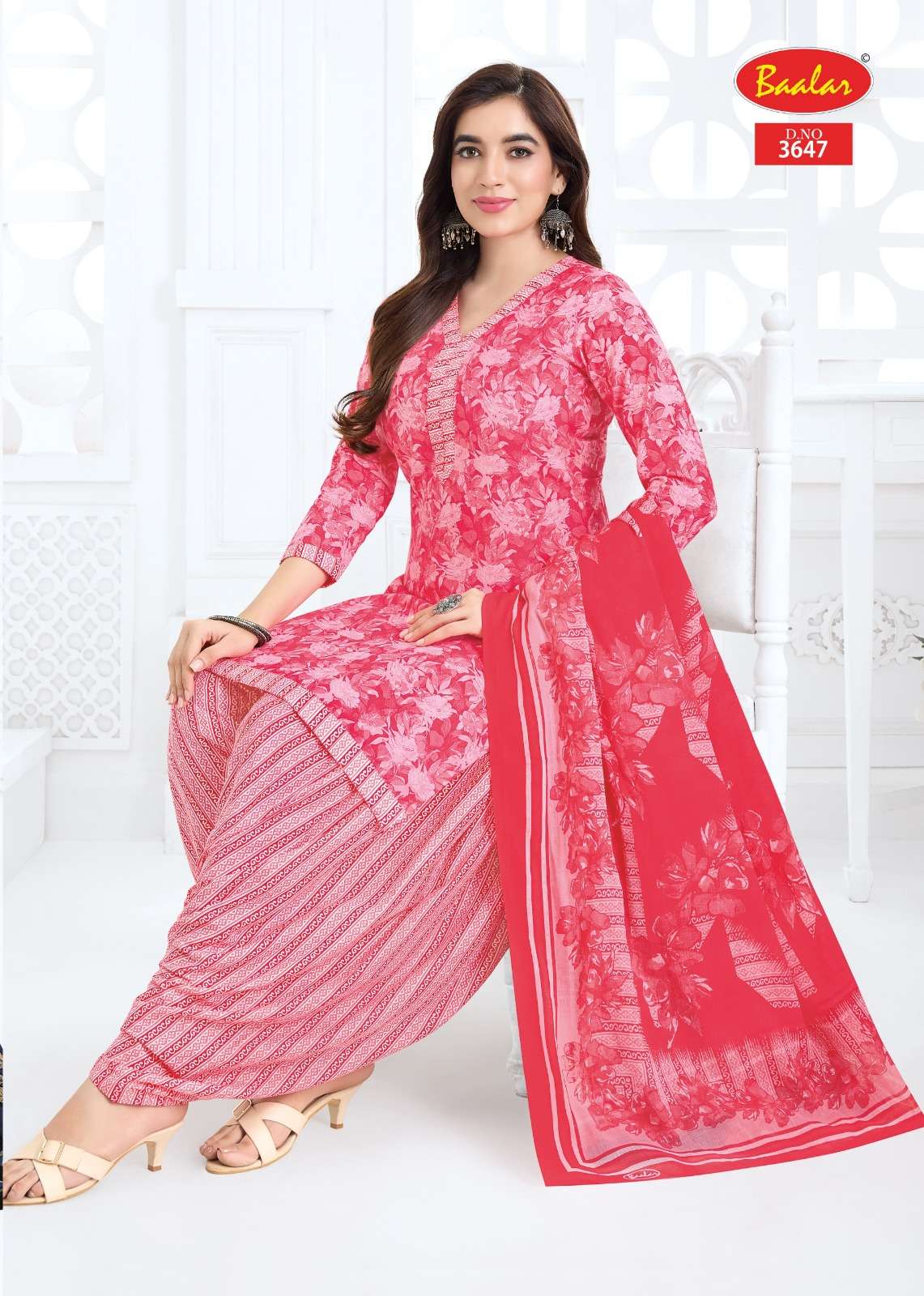 Baalar Fabrics Zaara Vol 36 Heavy Cotton Printed Dress Material