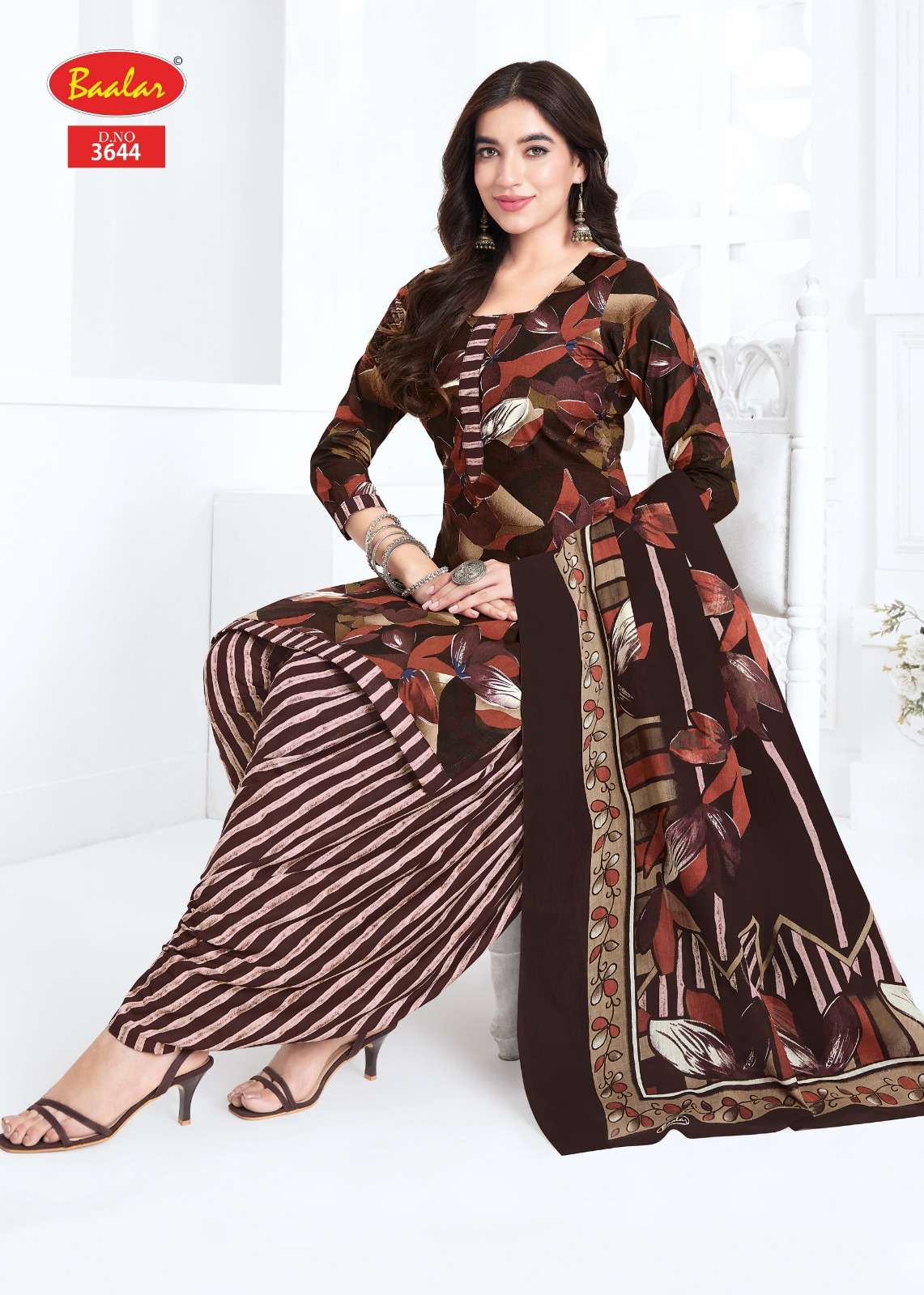 Baalar Fabrics Zaara Vol 36 Heavy Cotton Printed Dress Material