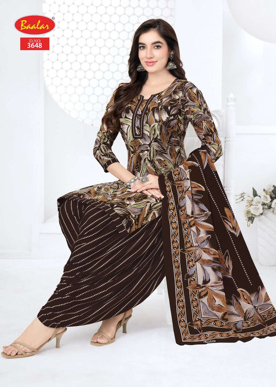 Baalar Fabrics Zaara Vol 36 Heavy Cotton Printed Dress Material