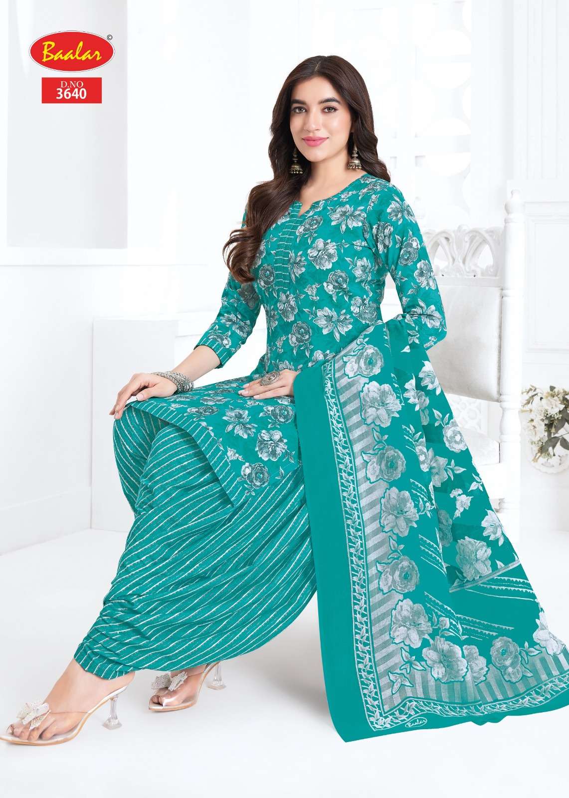 Baalar Fabrics Zaara Vol 36 Heavy Cotton Printed Dress Material