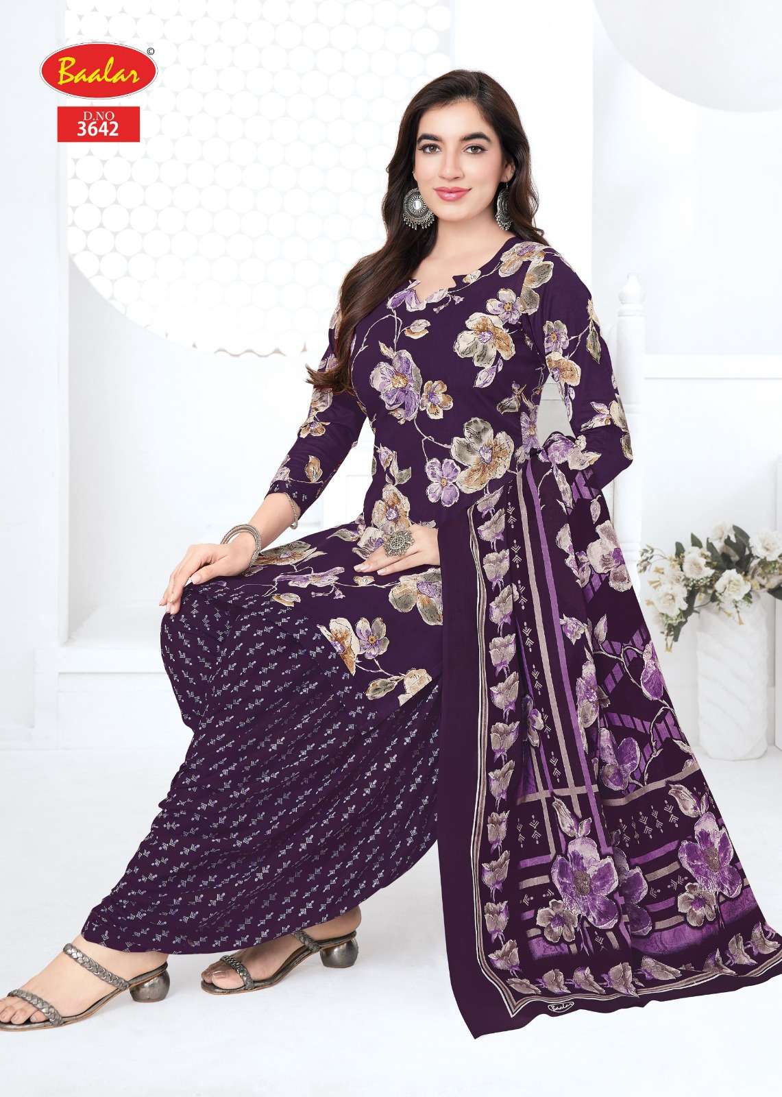 Baalar Fabrics Zaara Vol 36 Heavy Cotton Printed Dress Material