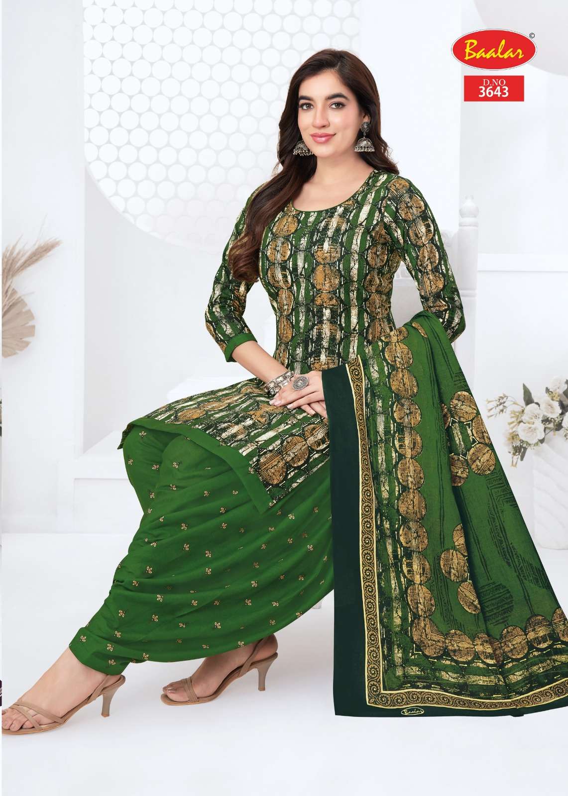 Baalar Fabrics Zaara Vol 36 Heavy Cotton Printed Dress Material