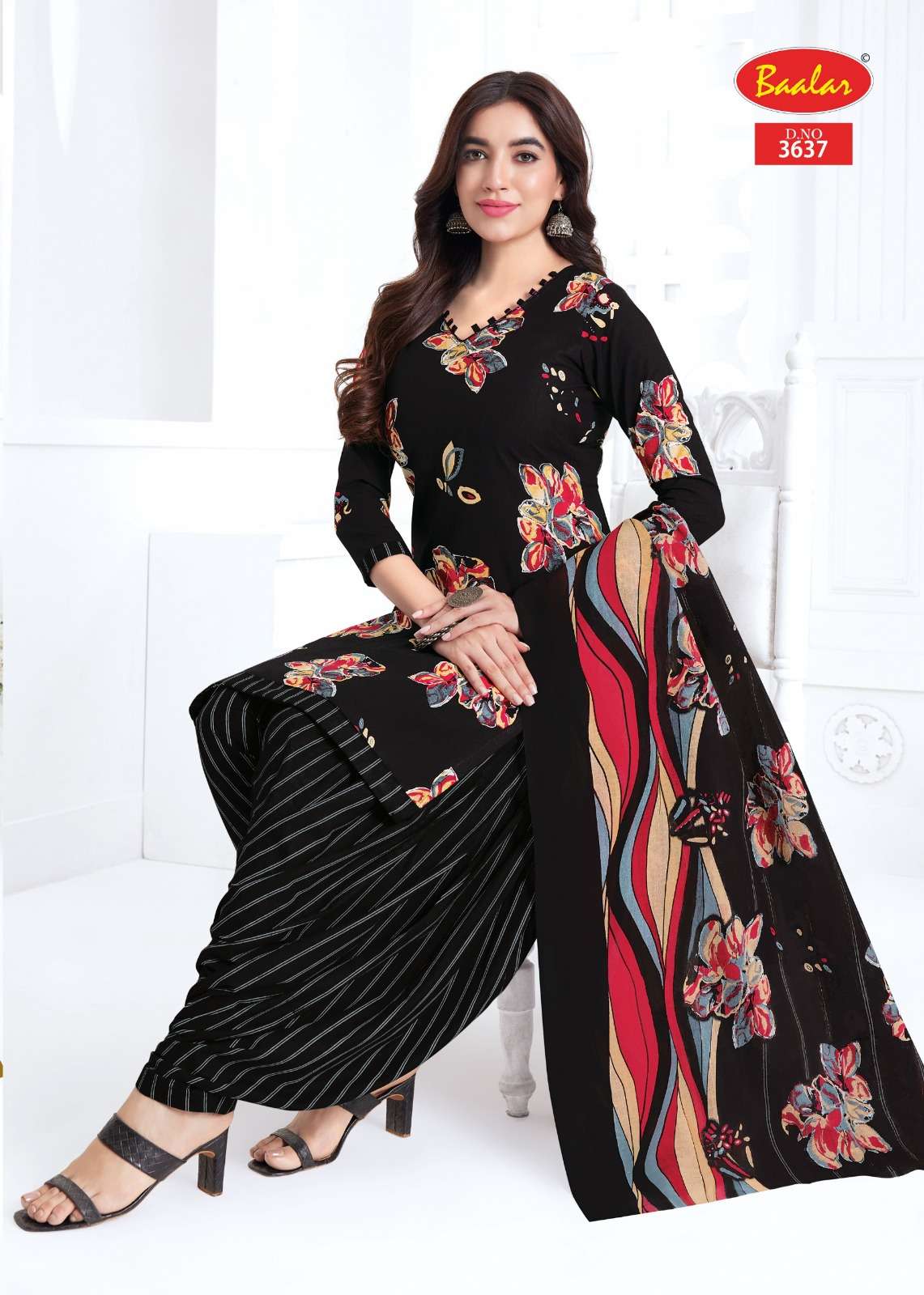 Baalar Fabrics Zaara Vol 36 Heavy Cotton Printed Dress Material