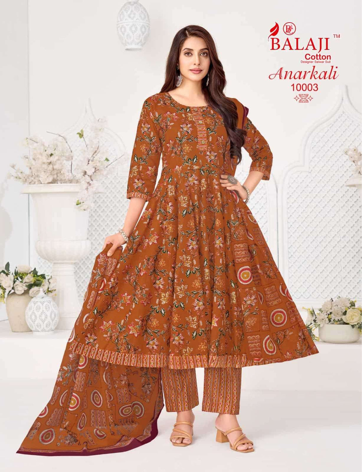 Balaji Cotton Anarkali Vol 10 Pali Quality 3 Piece Suit - Amrah Wholesale