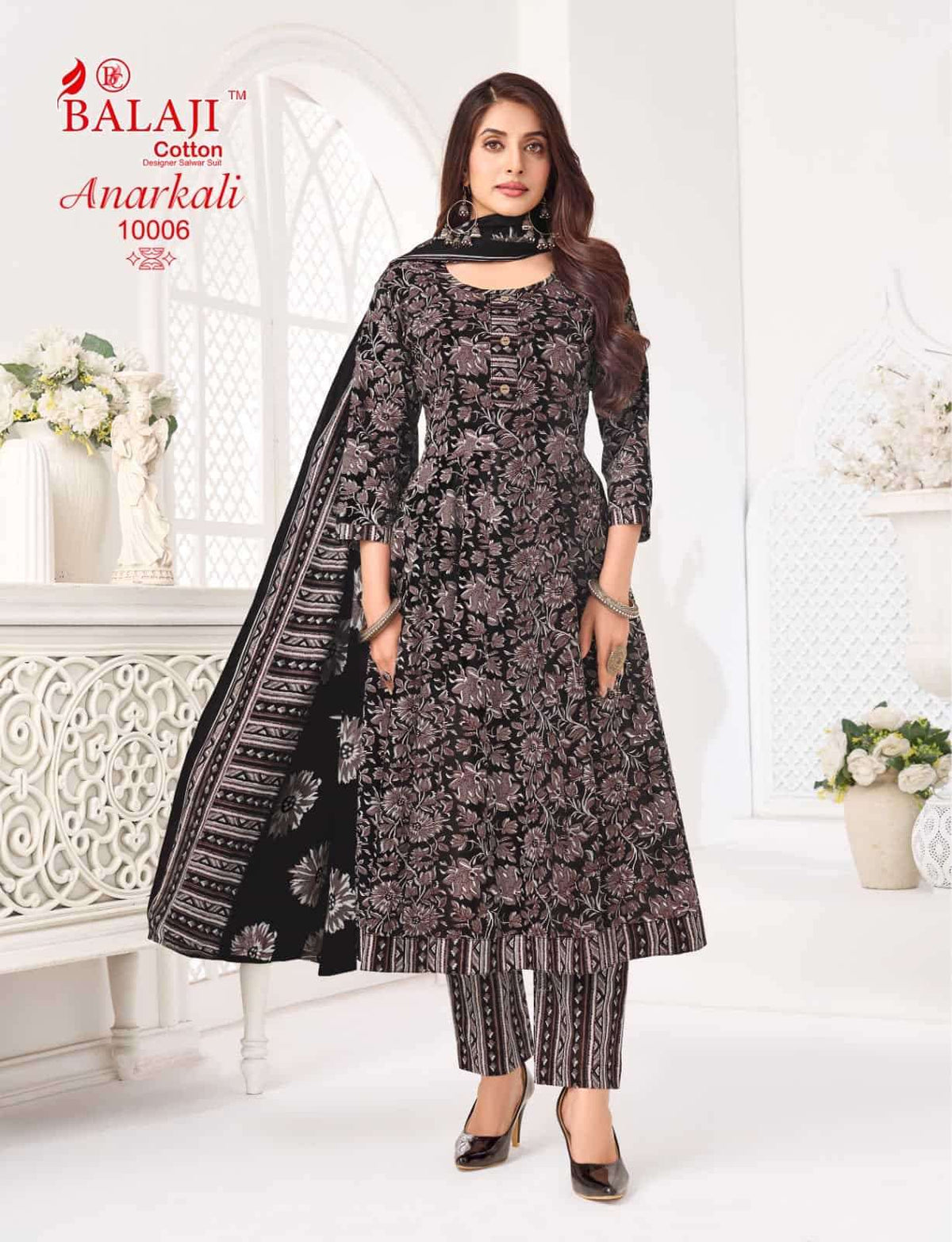 Balaji Cotton Anarkali Vol 10 Pali Quality 3 Piece Suit - Amrah Wholesale