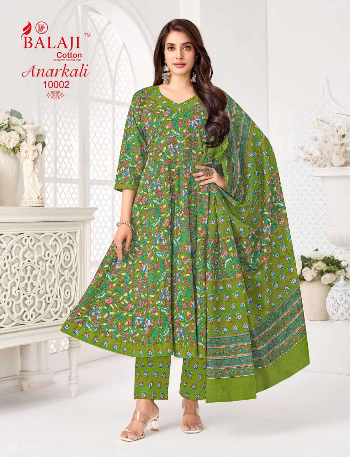 Balaji Cotton Anarkali Vol 10 Pali Quality 3 Piece Suit - Amrah Wholesale