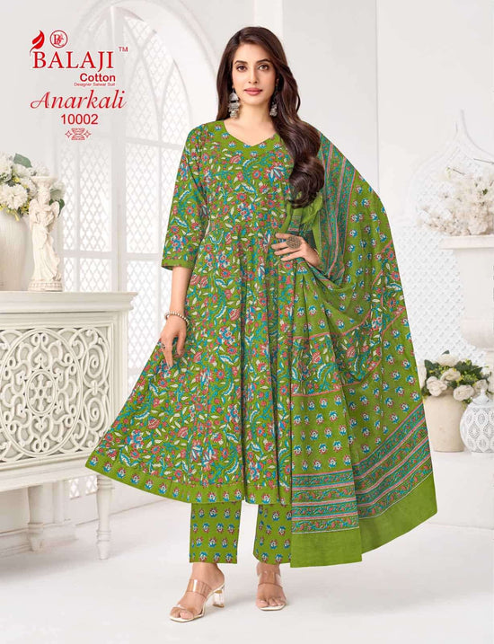 Balaji Cotton Anarkali Vol 10 Pali Quality 3 Piece Suit - Amrah Wholesale