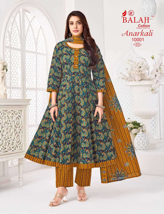 Balaji Cotton Anarkali Vol 10 Pali Quality 3 Piece Suit - Amrah Wholesale