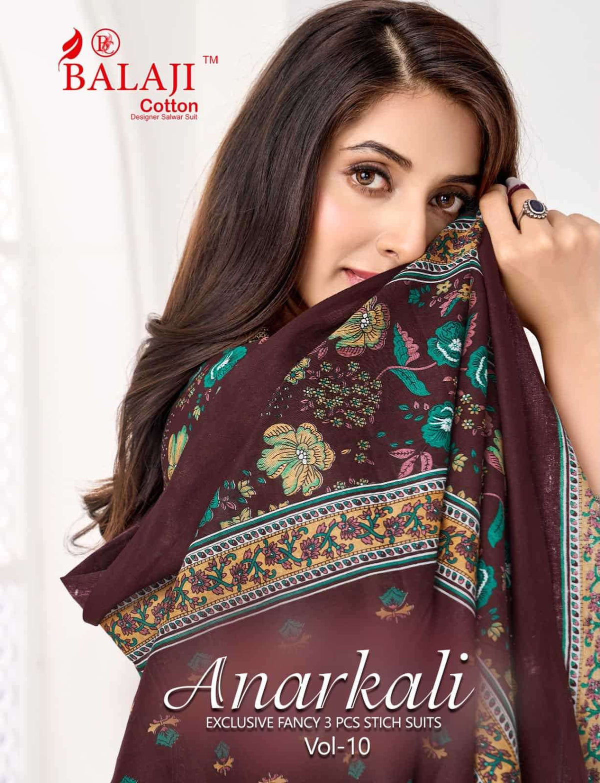 Balaji Cotton Anarkali Vol 10 Pali Quality 3 Piece Suit - Amrah Wholesale
