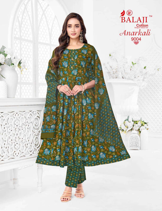 Balaji Cotton Anarkali Vol 9 Cotton Anarkali Salwar Suit Set