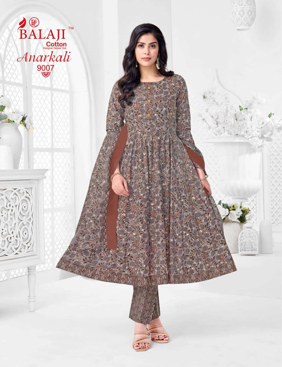 Balaji Cotton Anarkali Vol 9 Cotton Anarkali Salwar Suit Set