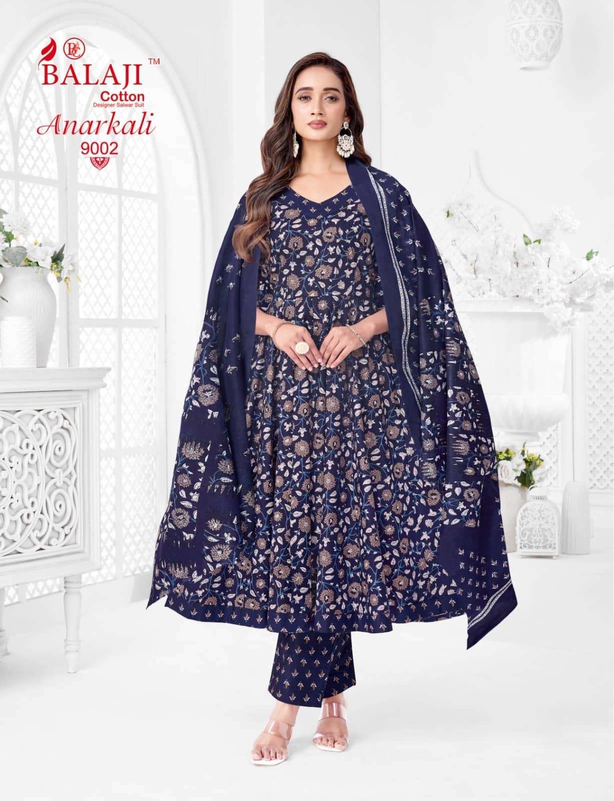 Balaji Cotton Anarkali Vol 9 Cotton Anarkali Salwar Suit Set