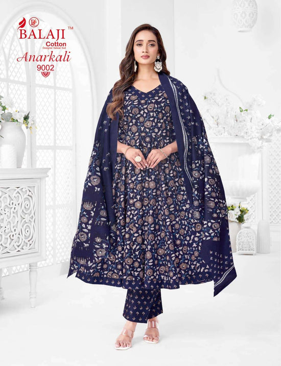 Balaji Cotton Anarkali Vol 9 Cotton Anarkali Salwar Suit Set