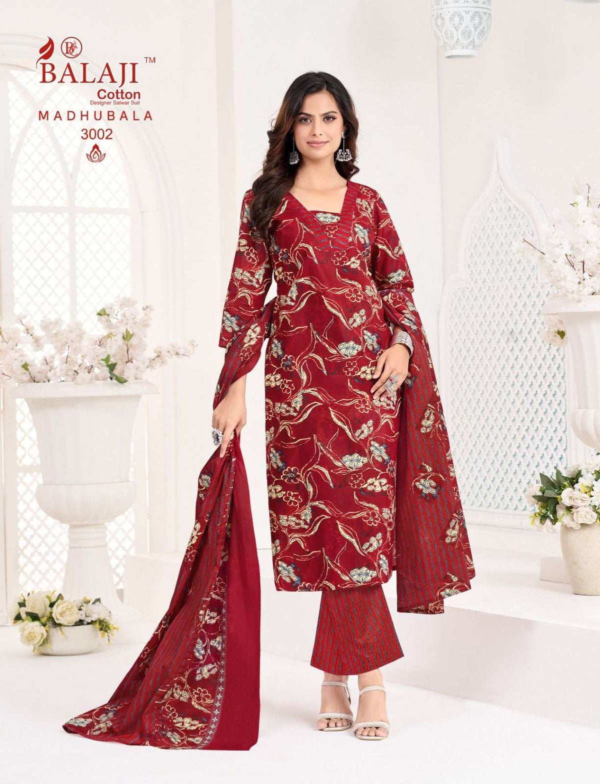 Balaji Cotton Madhubala Vol 3 Cotton Kurti Pant Dupatta Set - Amrah Wholesale