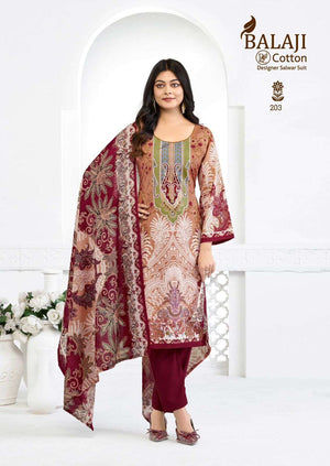 Balaji Cotton Nargis Vol 2 Pure Cotton Pakistani Suit