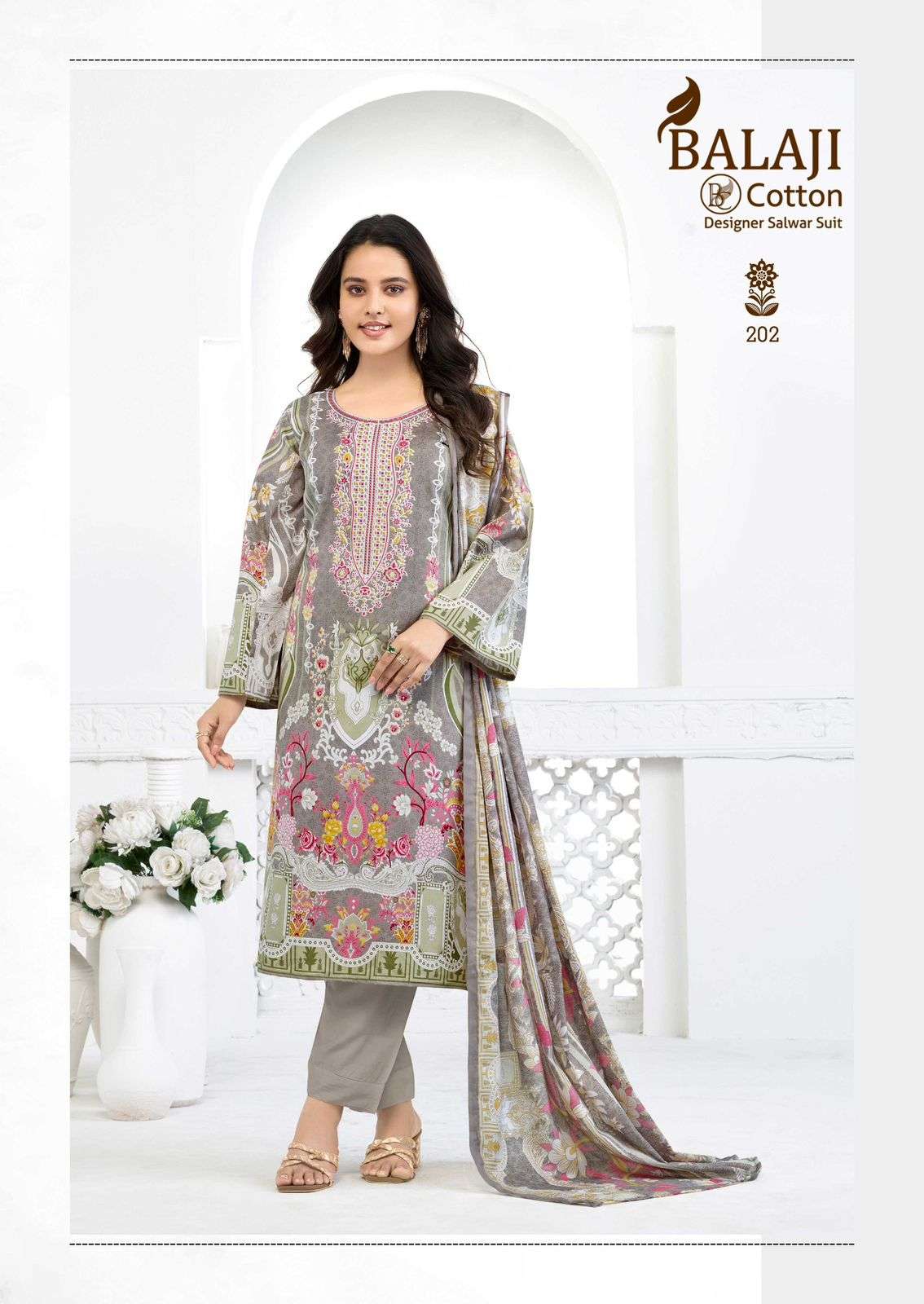 Balaji Cotton Nargis Vol 2 Pure Cotton Pakistani Suit - Amrah Wholesale