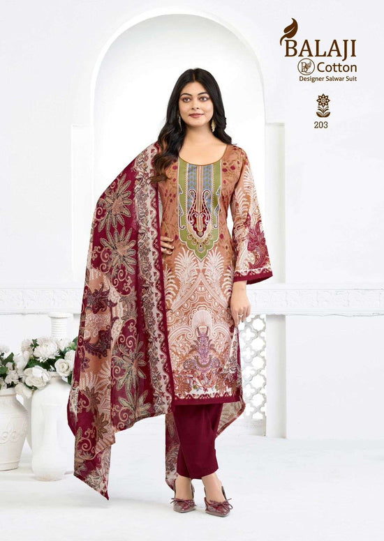 Balaji Cotton Nargis Vol 2 Pure Cotton Pakistani Suit - Amrah Wholesale