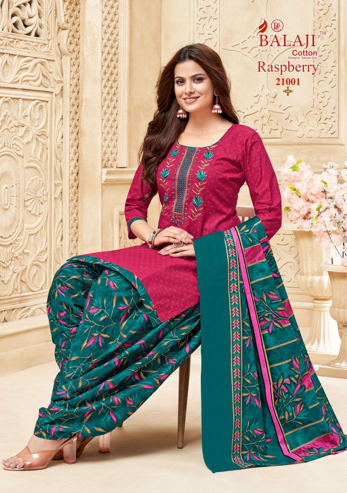 Balaji Cotton Raspberry Vol-21
