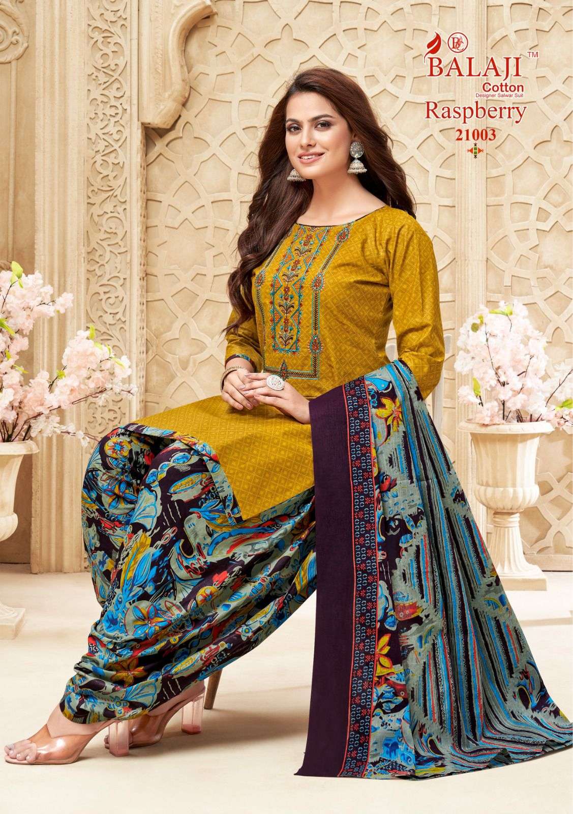Balaji Cotton Raspberry Vol-21