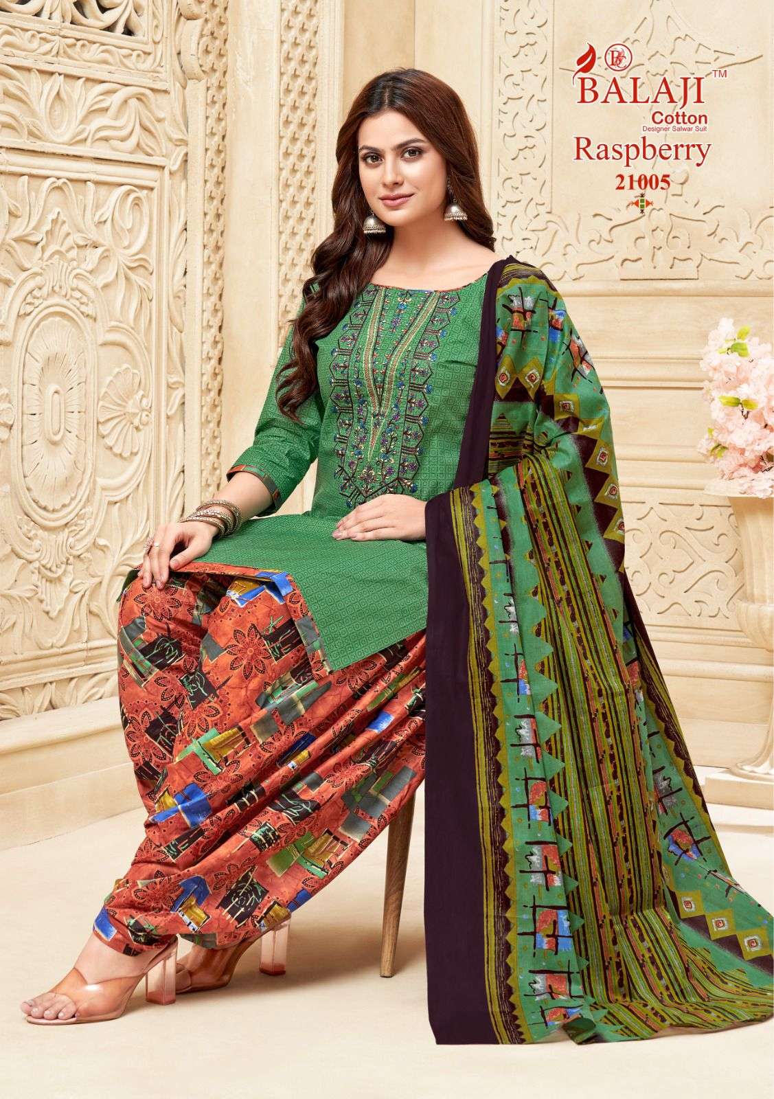 Balaji Cotton Raspberry Vol-21