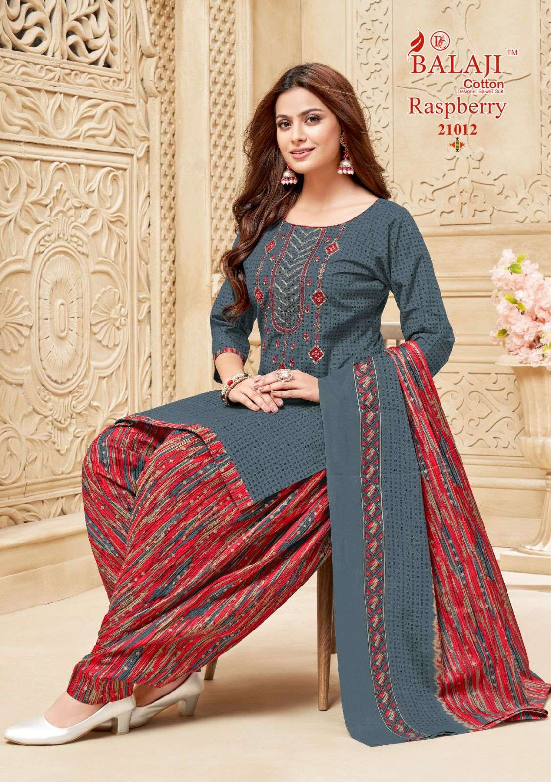 Balaji Cotton Raspberry Vol-21