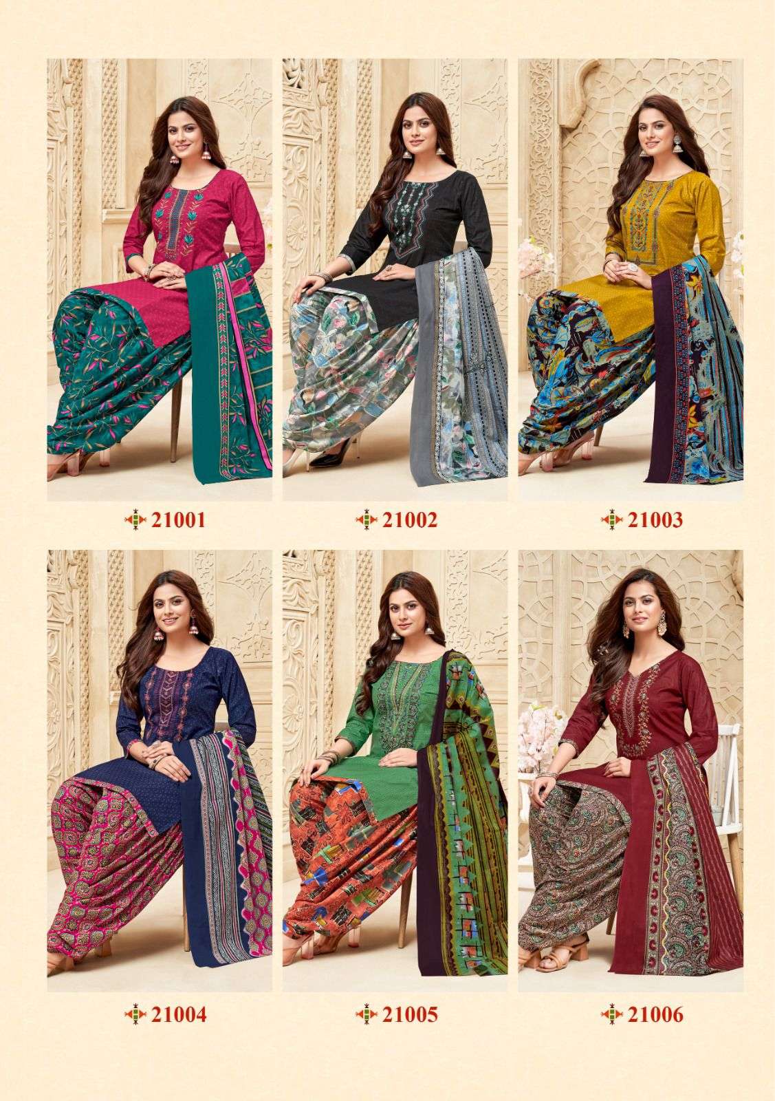 Balaji Cotton Raspberry Vol-21